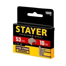 Скобы для степлера ТИП 53 STAYER 10 мм, узкие, 1000 шт