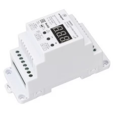 032994 Диммер SMART-D19-DIM-PUSH-DIN (230V, 2A, TRIAC, 2.4G) (ARL, IP20 Пластик)