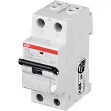 Дифавтомат ABB DS201 C40 AC30 2-ПОЛЮСНЫЙ характеристика C 40A 30MA ТИП АС