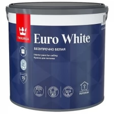 Краска для потолков Euro White (Евро Вайт) TIKKURILA 2,7л белый