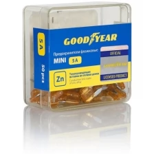 Набор флажковых пластиковых предохранителей «мини» 50шт (5А) GOODYEAR GY003070