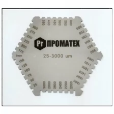 Толщиномер мокрого слоя проматех (25-3000 мкм) нержавеющая сталь гексагональная