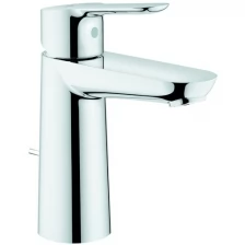 GROHE Смеситель для раковины GROHE BauEdge с донным клапаном, M-Size, хром (23758000)