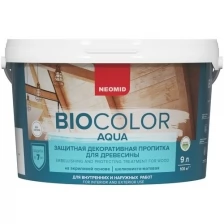 Neomid декоративная пропитка для древесины BIO COLOR AQUA, светлый дуб 0,9л