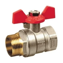 Кран шаровой TeRma RED 1/2" в н ручка-бабочка 26114