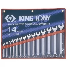 Набор комбинированных ключей, 5/16"-1-1/4", 14 предметов KING TONY 1214SR