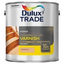 Лак паркетный DULUX Diamond Glaze, на водной основе, полуматовый 1 л.