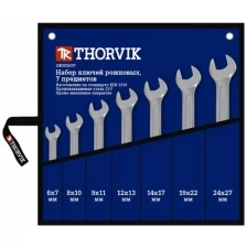 Набор рожковых ключей THORVIK OEWS007 6-27 мм, 7 предметов 52009