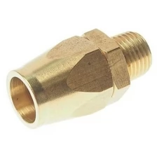 Переходник для компрессора M1/4" наружная резьба с зажимом 8х12мм ROCKFORCE RF-B1280/2