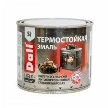 Эмаль Dali термостойкая черная 0,4 л