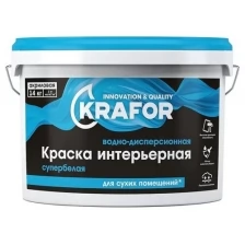 Краска Krafor ВД интерьерная супербелая 3 кг