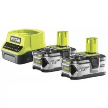 Ryobi Набор Ryobi ONE+ RC18120-240 5133003363 аккумулятор (18 В; 4.0 А*ч; Li-Ion) 2 шт. и зарядное устройство RC18120