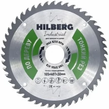 Диск пильный Hilberg Industrial Дерево тонкий рез 165*30*48Т HWT163