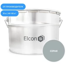 Грунт-эмаль по ржавчине 3 в 1 Elcon серая, 10 кг