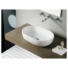 Раковина накладная BATHCO TOULOUSE 4037 белый 590x415x145