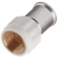 Муфта Henco (18PKW-2605) 26(пресс) х 3/4 ВР(г) PVDF белая