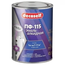 Эмаль ПФ-115 Пуфас зеленая Decoself 0,9кг тов-200173