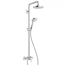 Душевая система с однорычажным смесителем Hansgrohe Croma Select S 180 2jet Showerpipe, 27255400